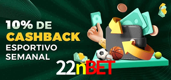 10% de bônus de cashback na 22nbet